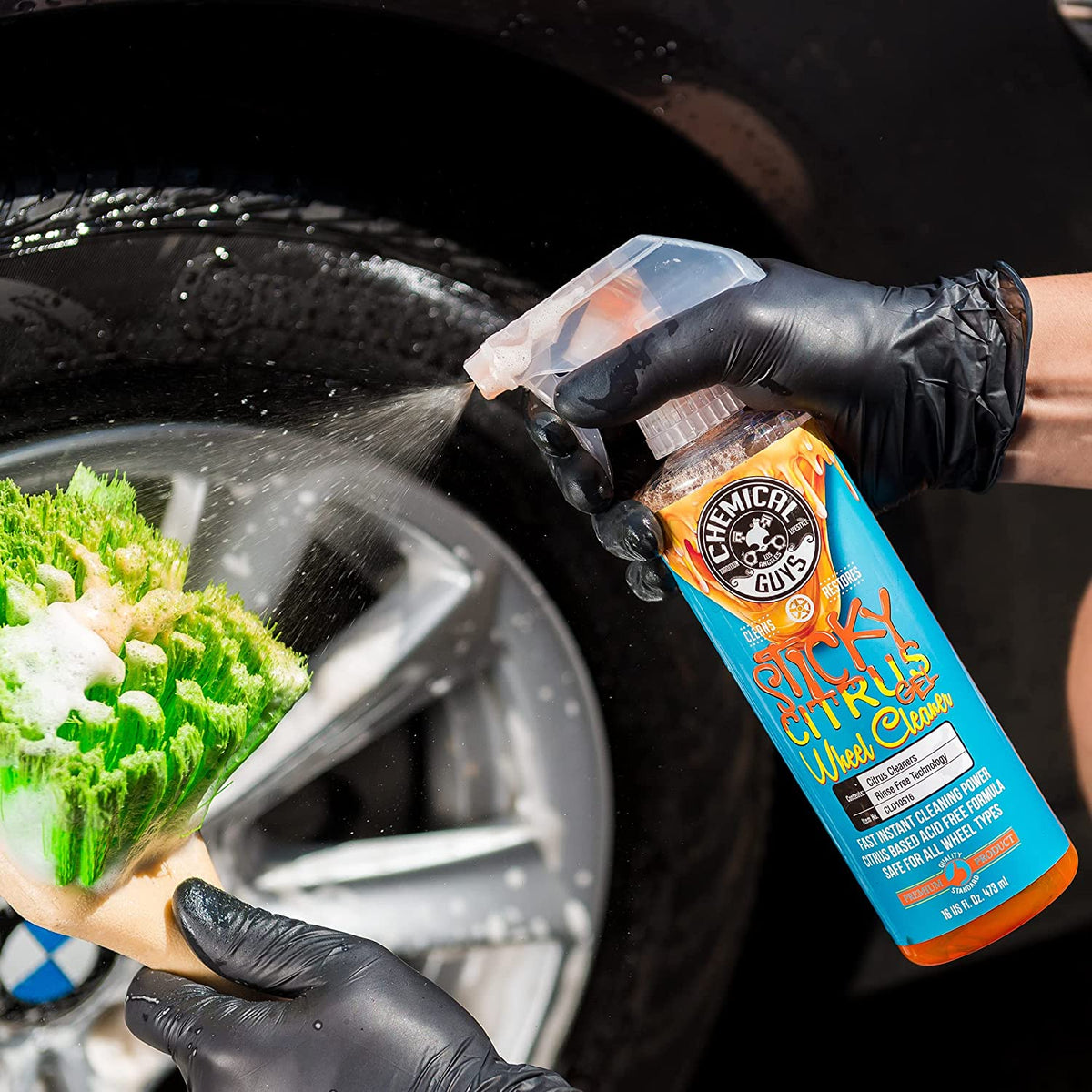 Chemical Guys CLD10516 Sticky Gel Citrus Wheel Cleaner (16 oz)