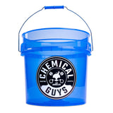 Heavy Duty Blazing Transparent Blue Detailing Bucket