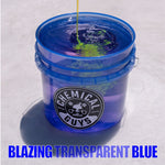 Heavy Duty Blazing Transparent Blue Detailing Bucket