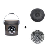 Heavy Duty Smoked Obsidian Black Detailing Bucket