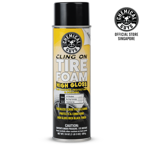 Cling On Tire Foam High Gloss 3 in 1 Cleaner, Protectant & Dressing