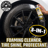 Cling On Tire Foam High Gloss 3 in 1 Cleaner, Protectant & Dressing